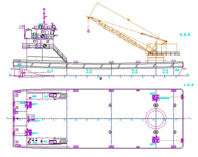38m抓斗式挖泥船