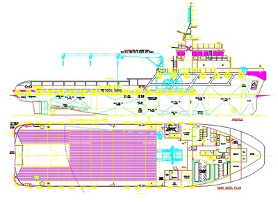 55m三用工作拖轮